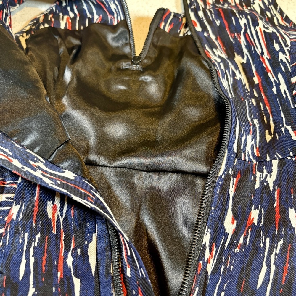 Milly Linen-Silk Blend Mini Dress Size 2 - Picture 7 of 13